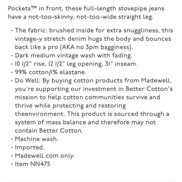 Madewell stovepipe jeans - Picture 8 of 9